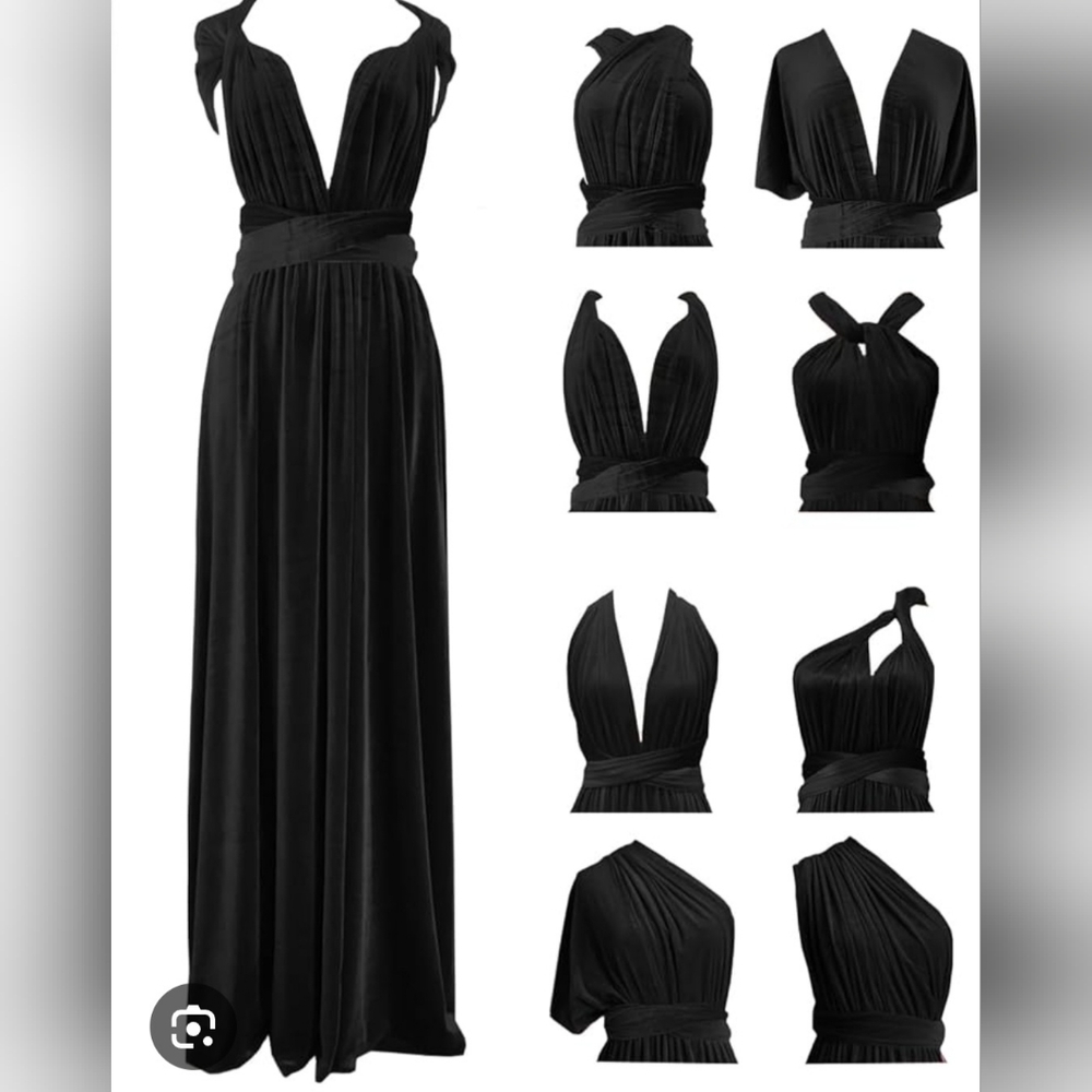 Lulus | Always Stunning Convertible Black Infinity Maxi Dress | Size M